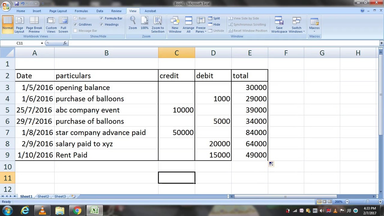 How To Maintain Accounts For Small Business In Excel YouTube Document Sheet Format