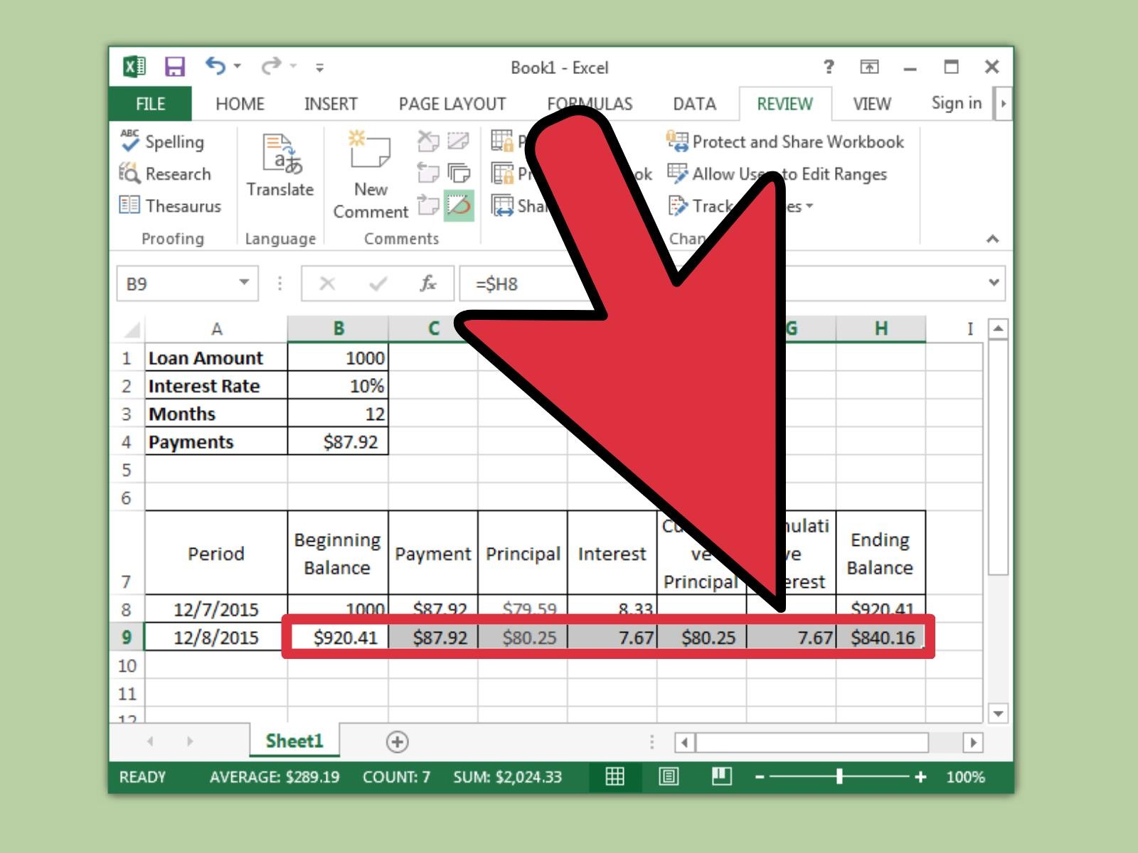 How To Prepare Amortization Schedule In Excel 10 Steps Document Car Loan