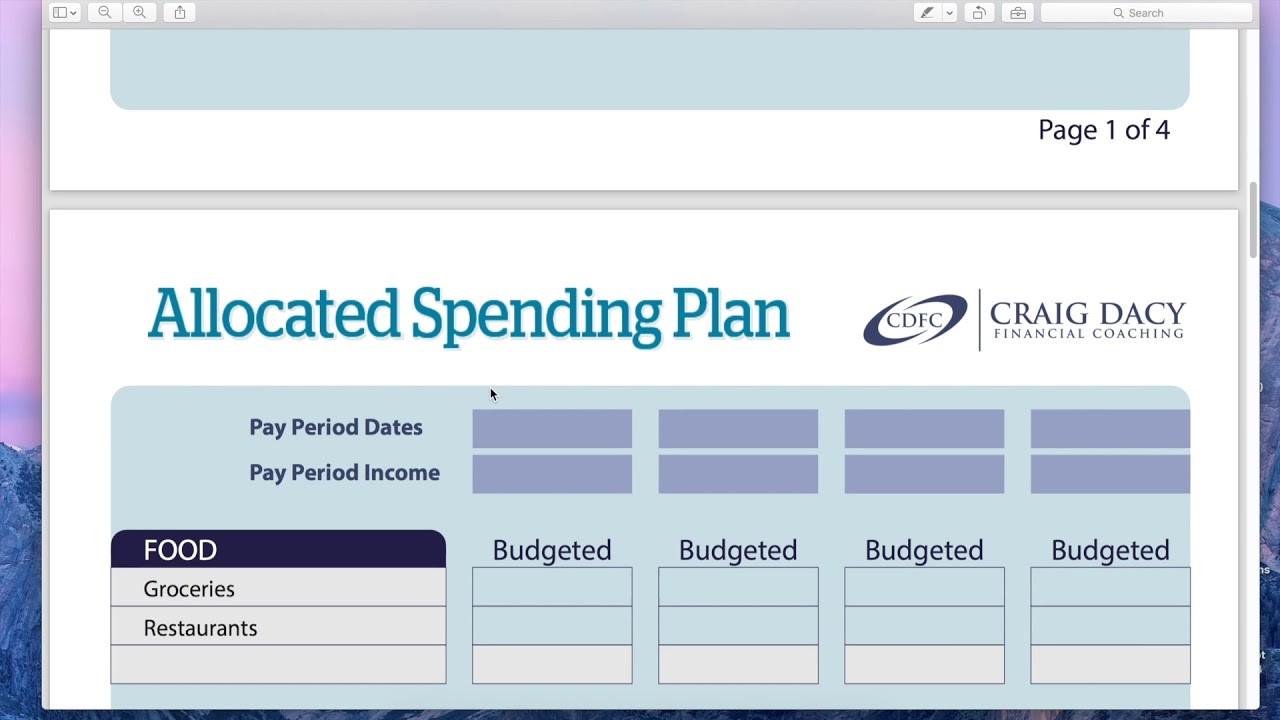 How To Use An Allocated Spending Plan YouTube