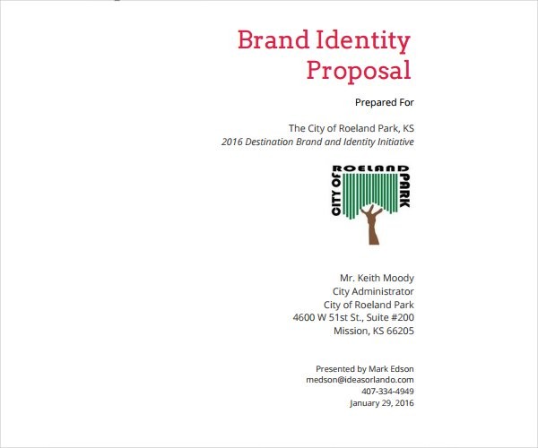 How To Write A Branding Proposal 2 Templates Free Premium Document Sample