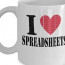I Love Spreadsheets Etsy Document Mug