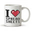 I Love Spreadsheets Mug Document Heart