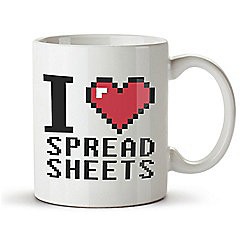 I Love Spreadsheets Mug Document