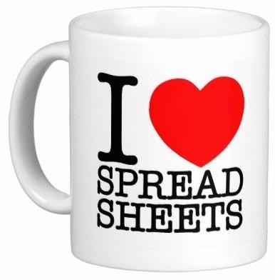 I Love Spreadsheets Mug Laughing Chipmunk