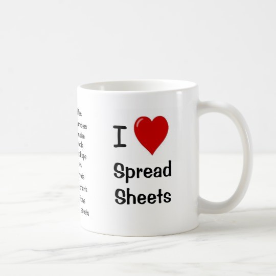 I Love Spreadsheets Rude Reasons Why Coffee Mug Zazzle Com