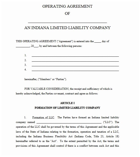 Illinois Llc Operating Agreement Template Single Member Document Articles Of