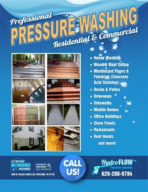 Image Result For Pressure Washing S Templates Free Power Document