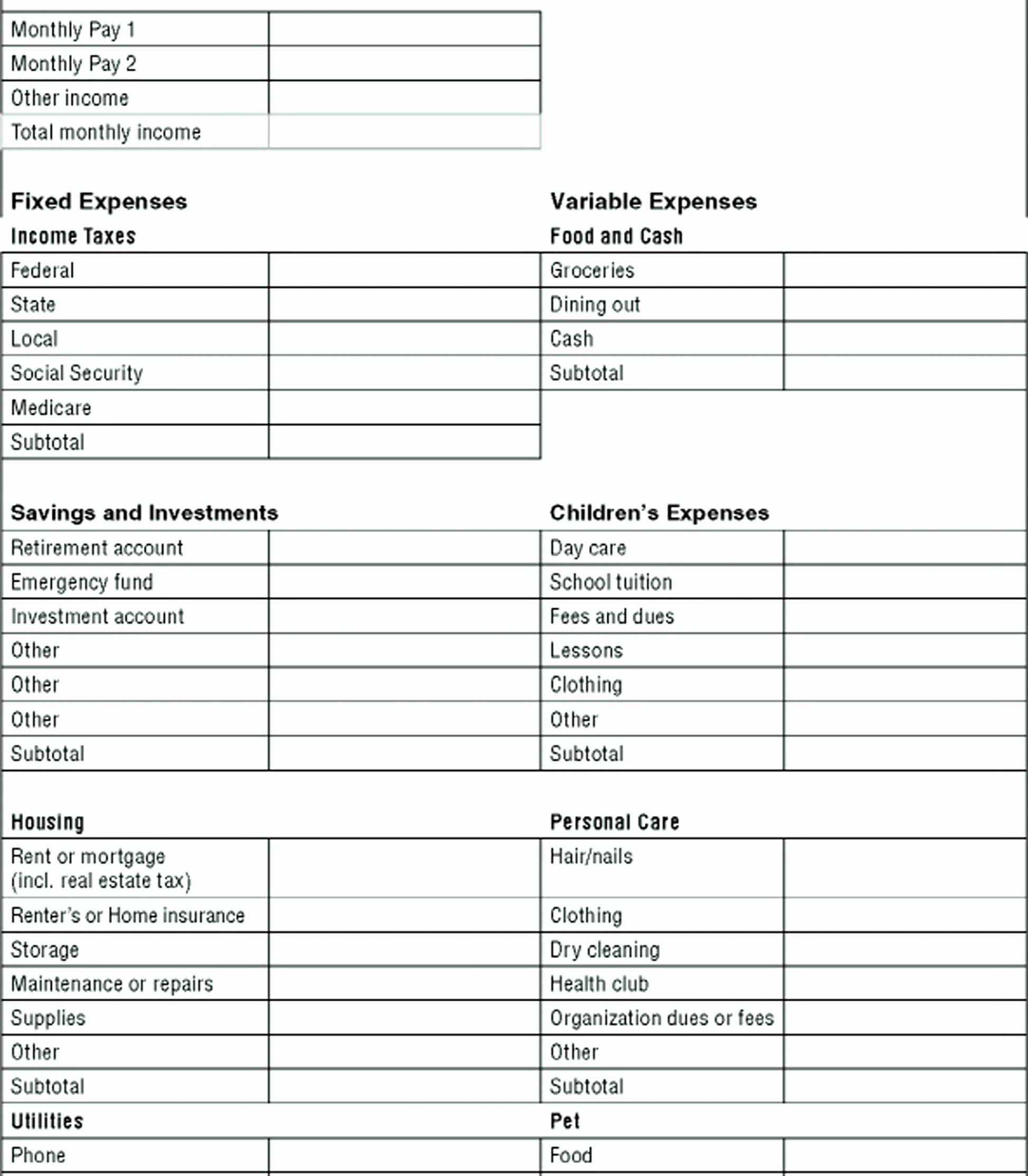 Income And Expenditure Template For Small Business Document