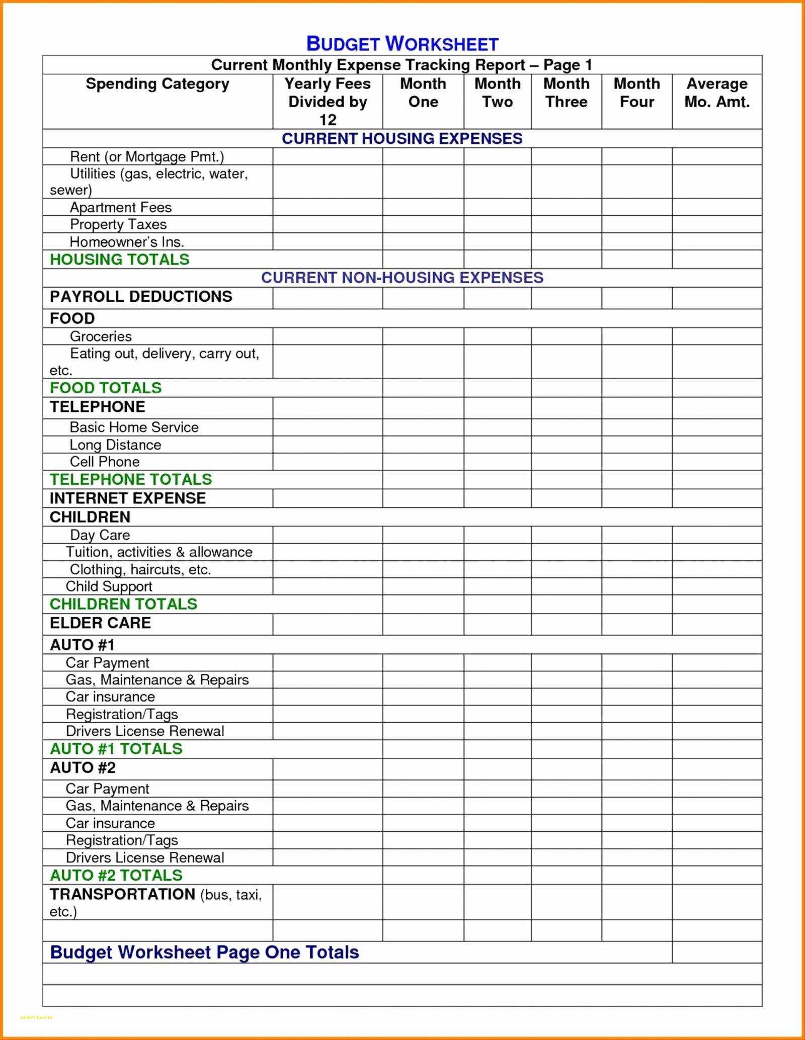 Income Tax Excel Spreadsheet AWAL MULA Document Deduction Template