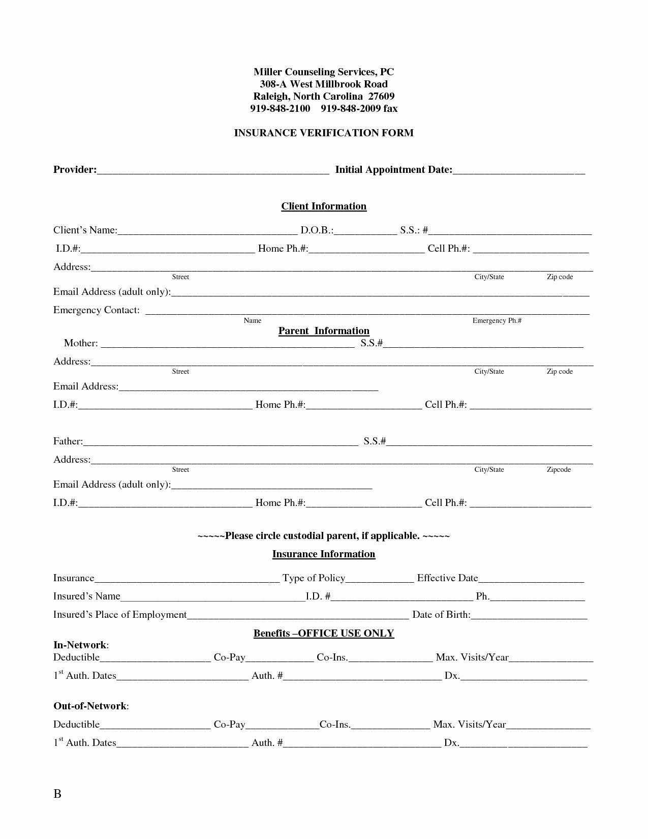Insurance Verification Form Templates Template New Awful Dental