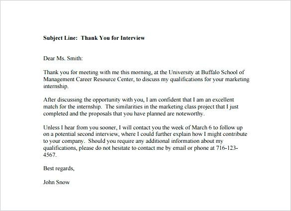 Interview Thank You Email Subject Line Elegant Emails After Great