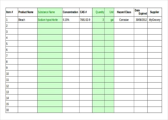 Inventory Spreadsheet Template 48 Free Word Excel Documents Document