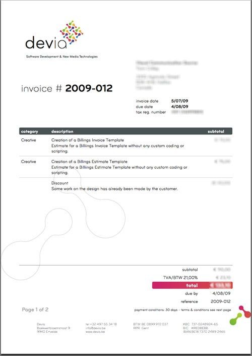 Invoice Design Inspiration Best Examples And Practices Layout Document Graphic Template