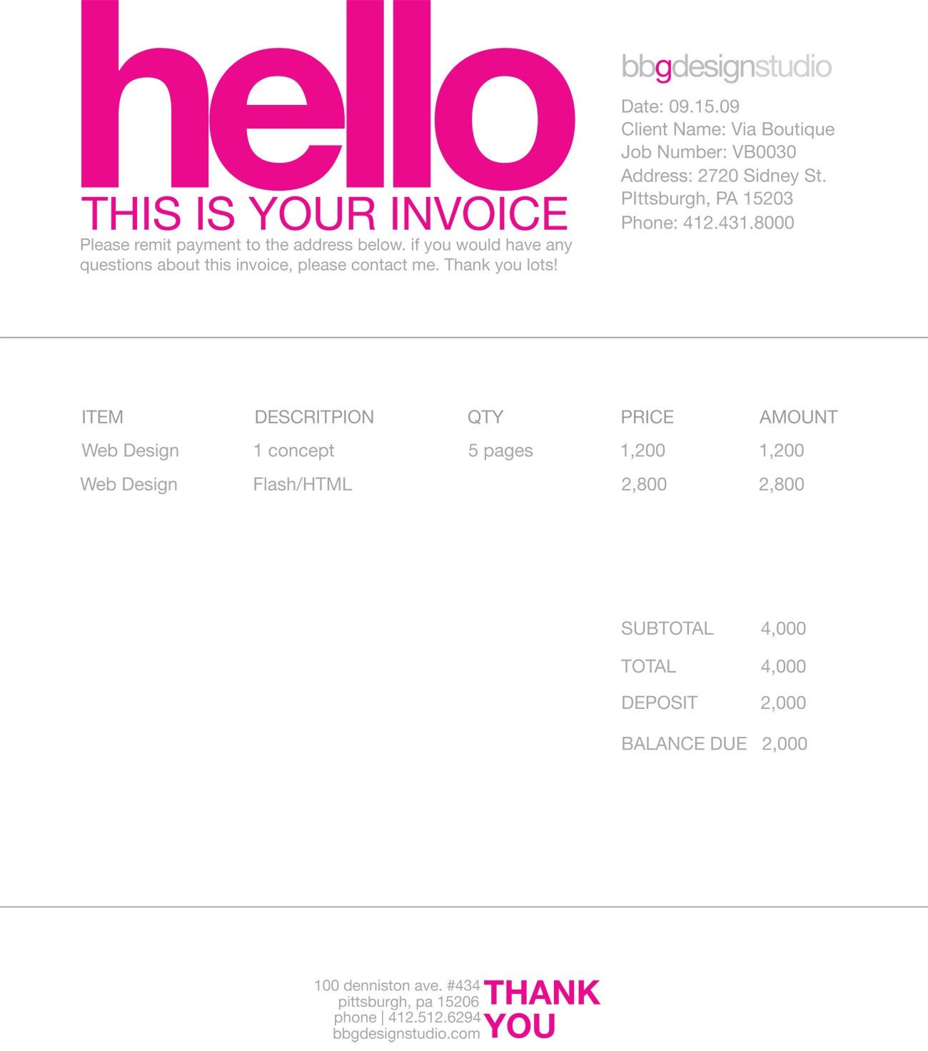 Invoice Like A Pro Design Examples And Best Practices Document Freelance Graphic