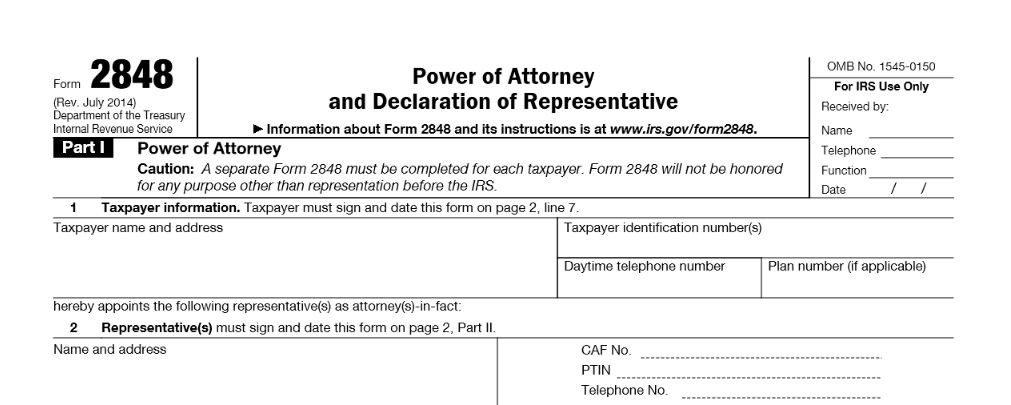 IRS Form 2848 Power Of Attorney Instructions Document Irs Durable