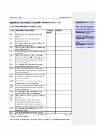 Iso 27001 Audit Checklist Xls Priorityzing