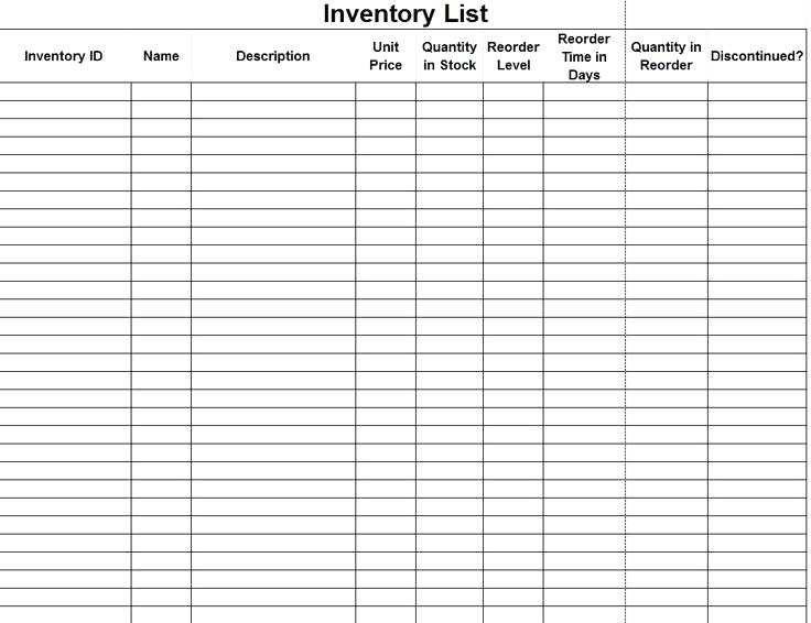 Jewelry Inventory Spreadsheet Template Unique For Document