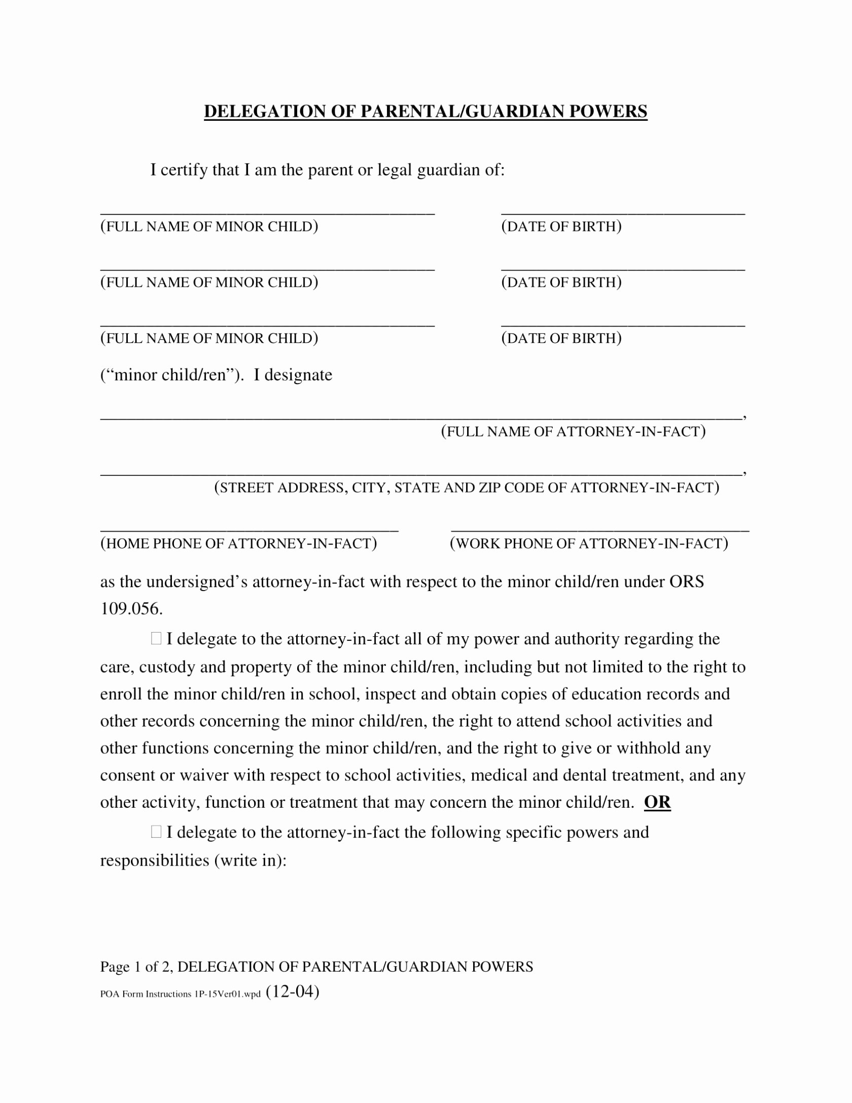 Kentucky Durable Power Of Attorney Form Document Awesome