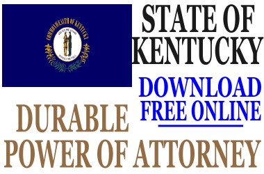 Kentucky Durable Power Of Attorney Free Form