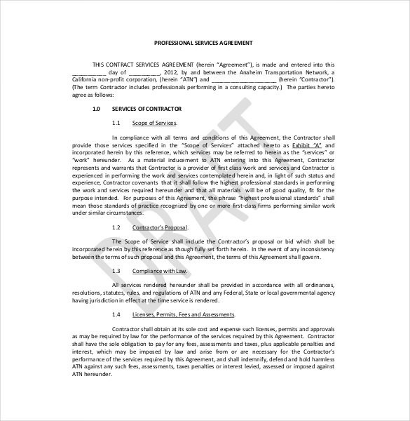Legal Agreement Template 9 Free Word PDF Documents Download Document Service