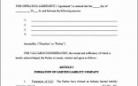 Llc Operating Agreement Utah Awesome Holder Template Document