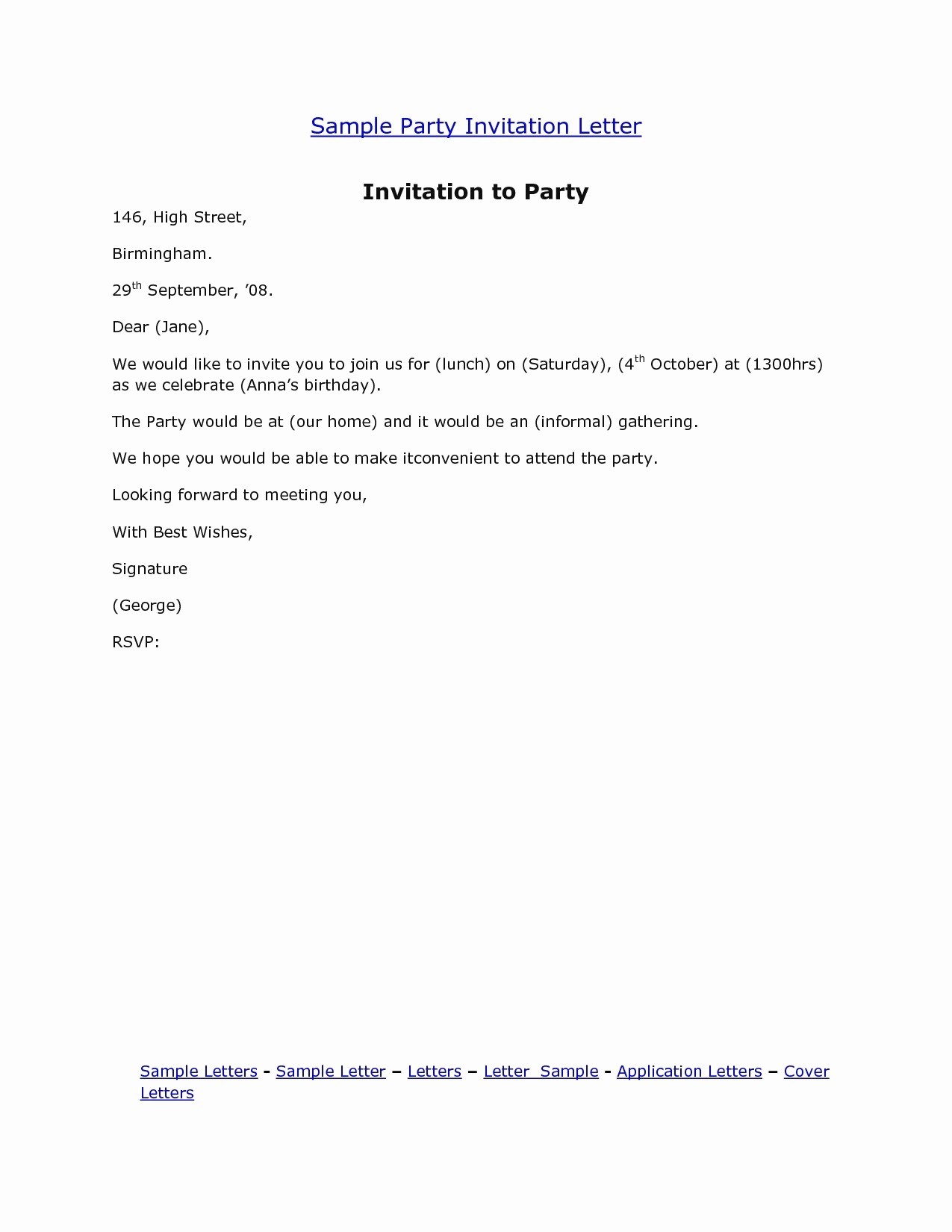 Lunch Party Invitation Email Sample Wedding Invitations Cute Document