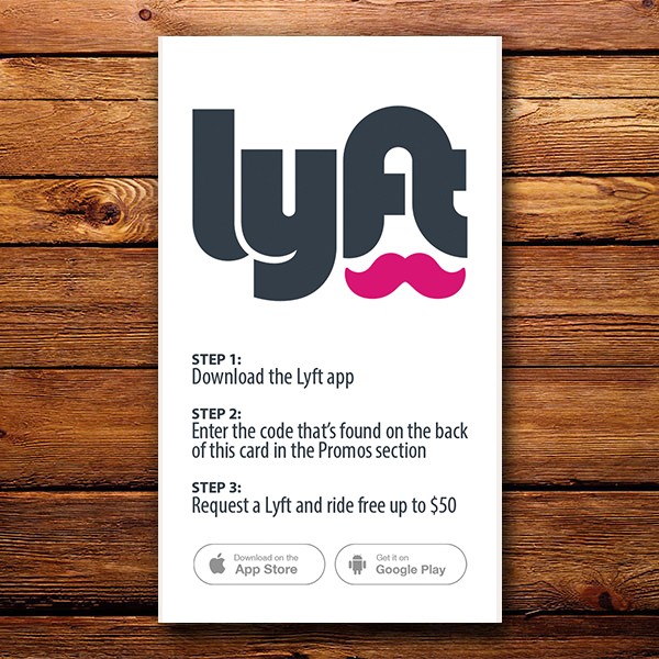 Lyft Business Cards Buy Low Cost Referral Document
