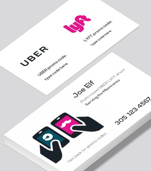 Lyft Business Cards Printed By Printelf Free Templates Document Template