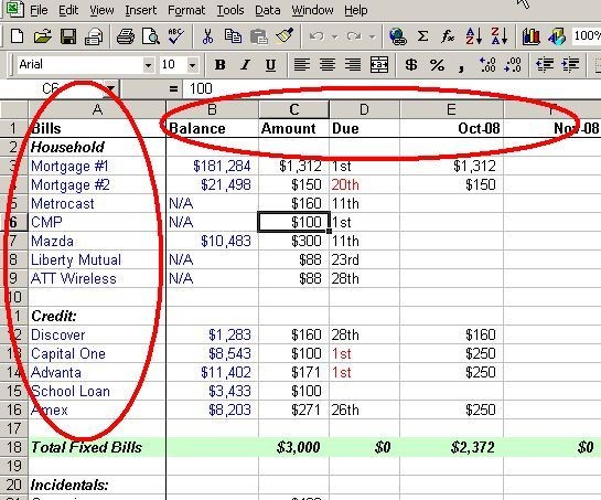 Make A Personal Budget On Excel In 4 Easy Steps Things Pinterest Document How To