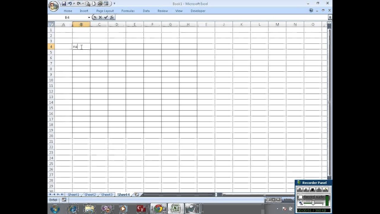 Make Gridlines In Excel Appear Print YouTube Document How To A Blank Sheet