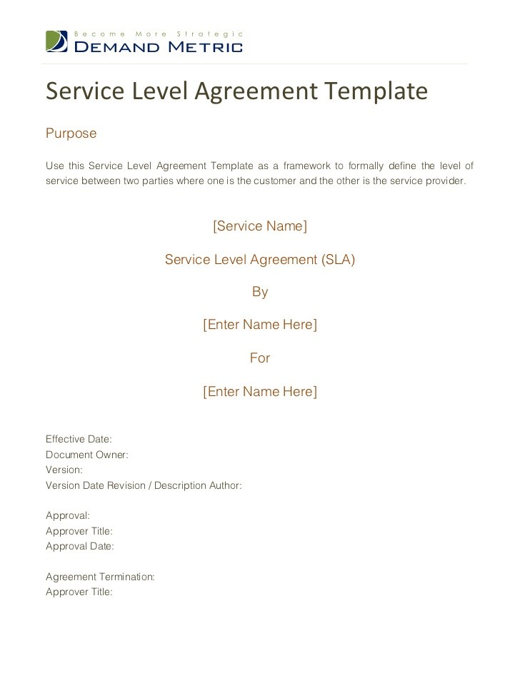 Managed Service Contract Template Document Services