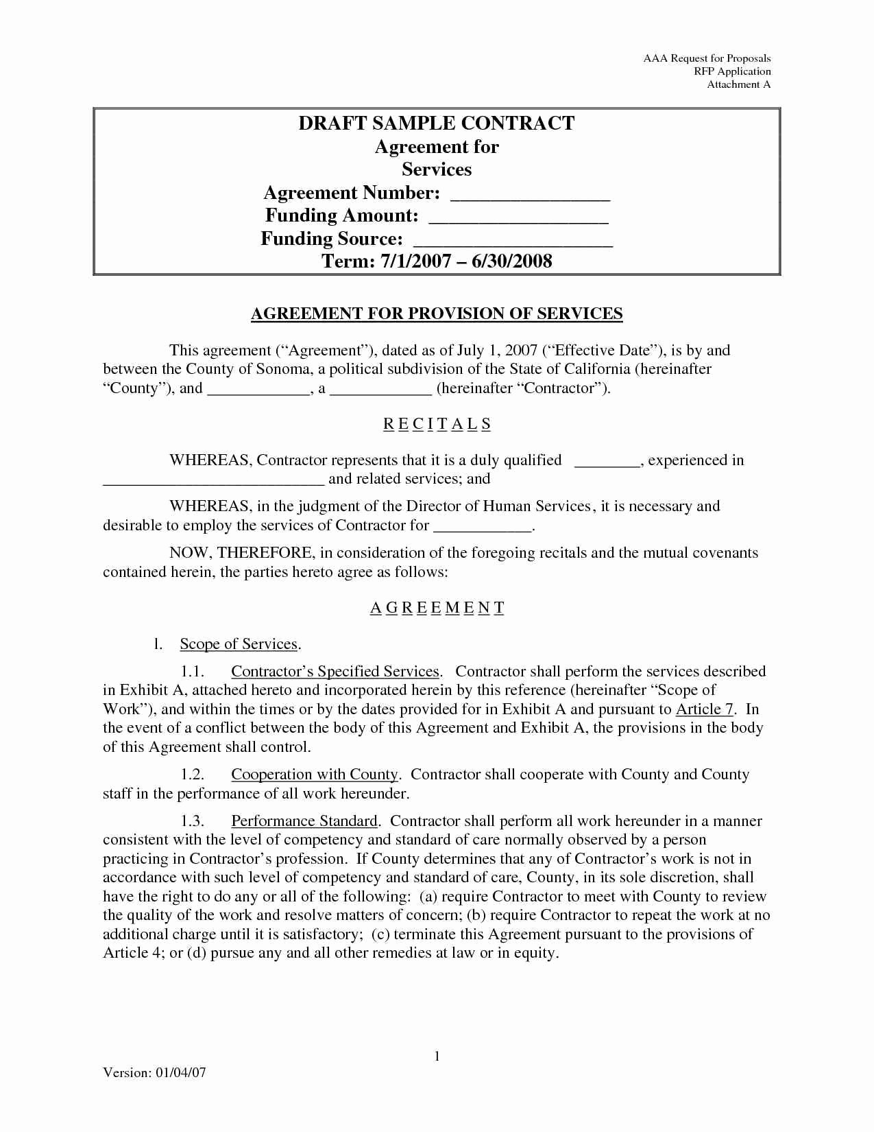 Managed Services Proposal Sample Best Of Service Agreement Template Document