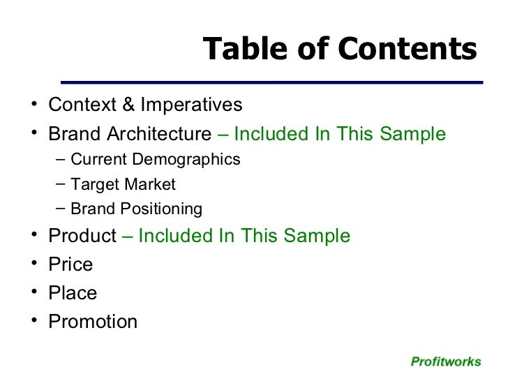 Marketing Plan Template Small Business
