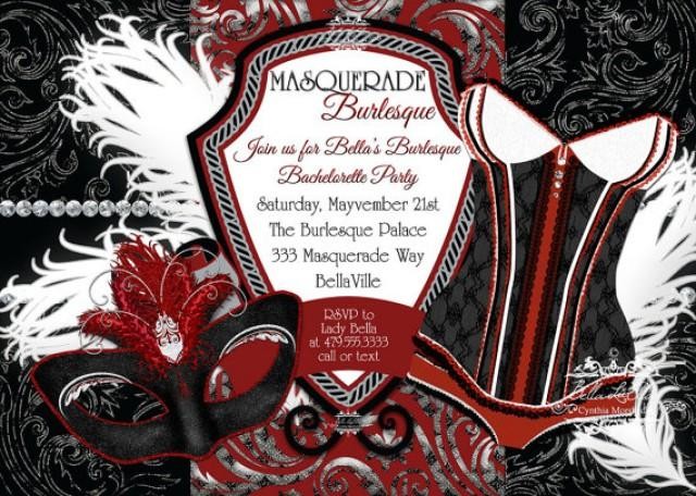 Masquerade Bachelorette Party Invitation Document