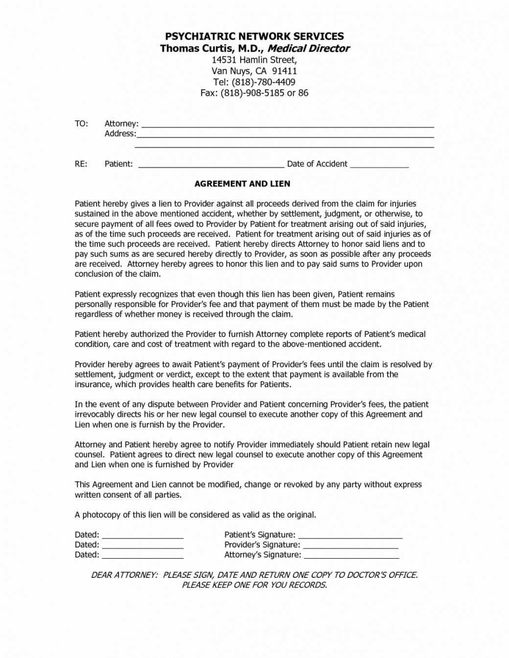 Medical Director Agreement Template Florida Lostranquillos Document Contract