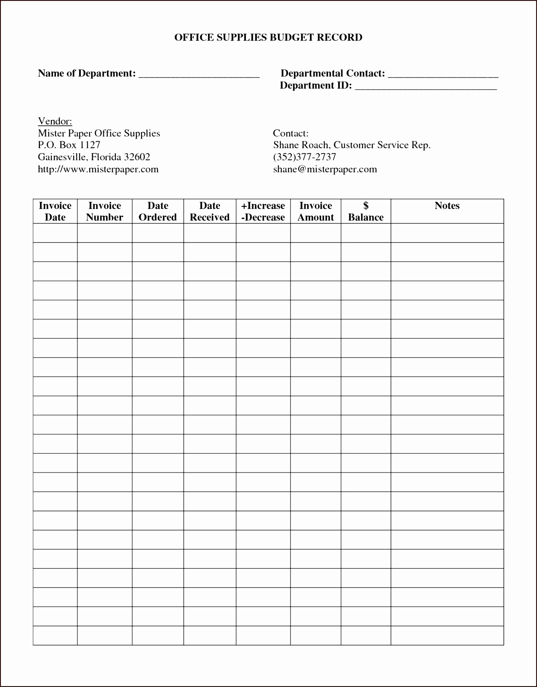 Medical Office Inventory Template Fresh Supply
