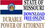 Missouri Durable Power Of Attorney Free Form Document