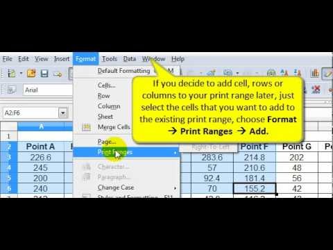 Mod4sec7 Set The Print Range In OpenOffice Calc YouTube Document Openoffice Area