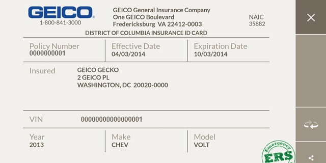 Multi Car Insurance Geico Temporary Document