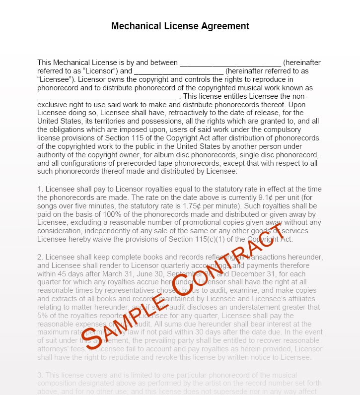 Music Manager Contract Templates Management Contracts For Document Artist Development Template