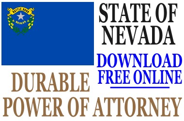 Nevada Durable Power Of Attorney Free Form Document