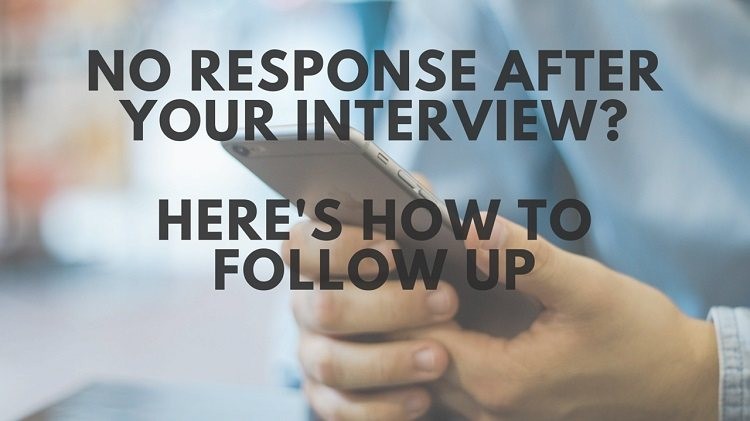No Response After An Interview Here S How To Follow Up By Email Document