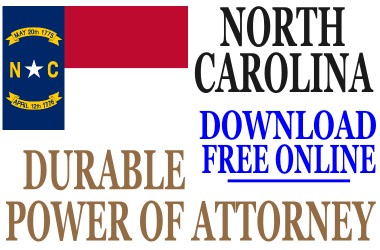 North Carolina Durable Power Of Attorney Free Document
