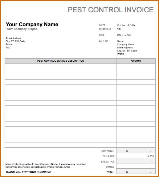 Notary Invoice Template Free Austinroofing Us