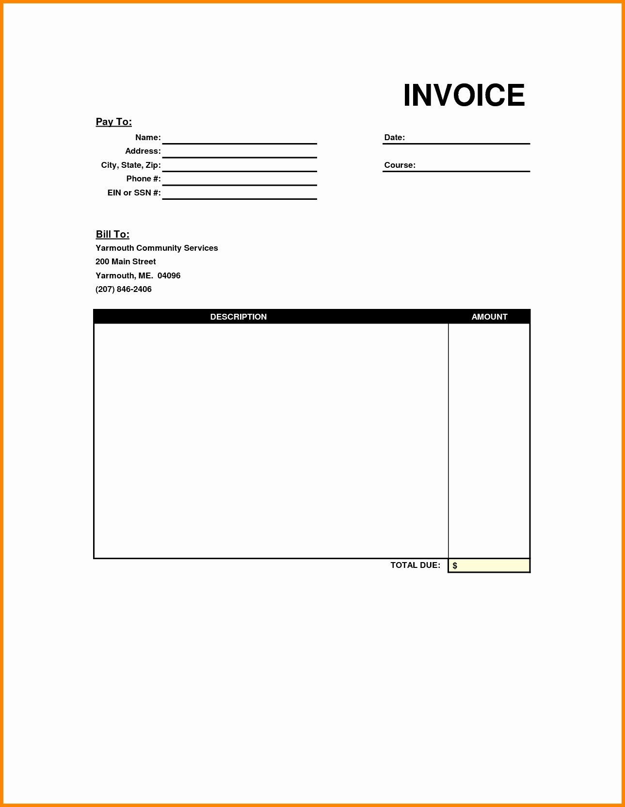 Notary Invoice Template Free Unique New