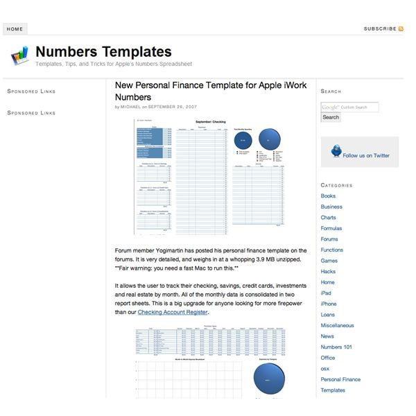 Numbers Templates For Small Business Document