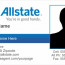 Order Allstate Insurance Business Card Templates Document