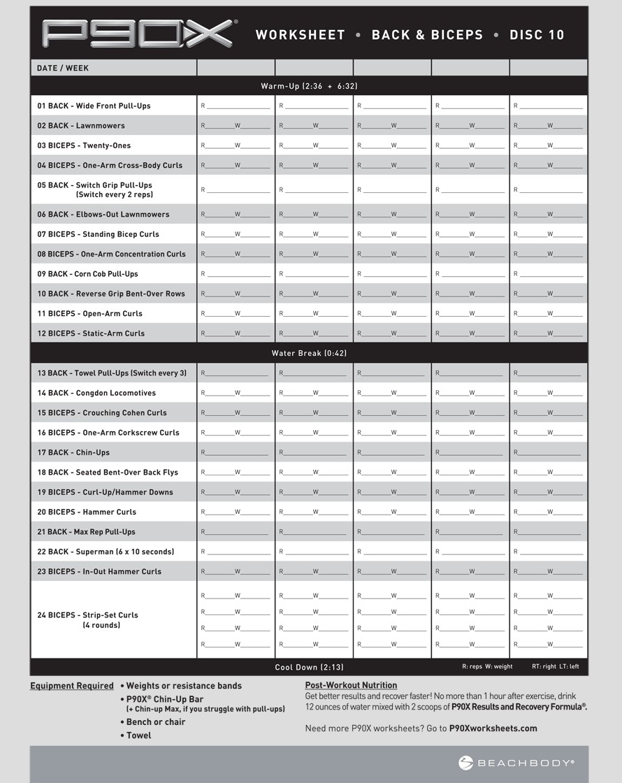 P90x Spreadsheet For Mac Homebiz4u2profit Com Document