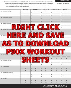 P90X Workout Sheets Free Download My Healthy Fit Life Fitness Document