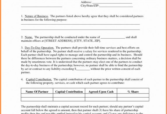 Partnership Certificate Template Unique Document